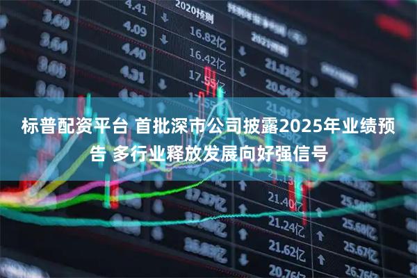 标普配资平台 首批深市公司披露2025年业绩预告 多行业释放发展向好强信号